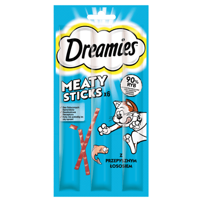 Przysmaki dla kota Meaty Sticks z Przepysznym Łososiem